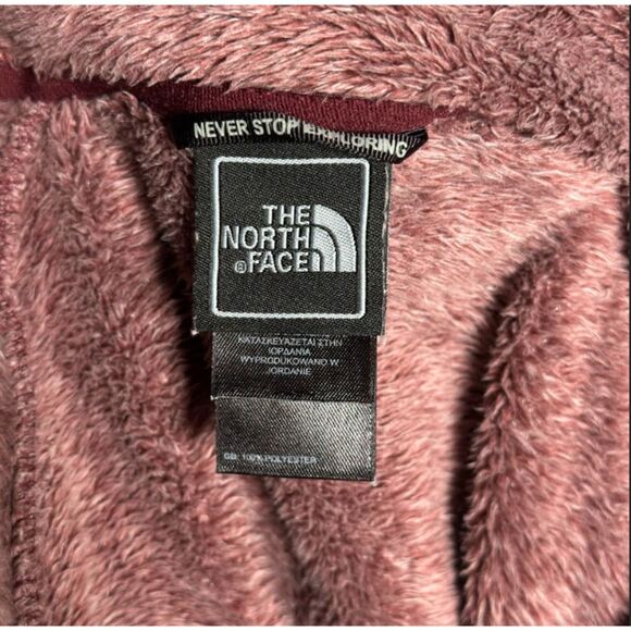 The North Face Osito Fleece Jacket Women’s M Mauve Soft Plush Zip-Up TNF Coat - Picture 4 of 8